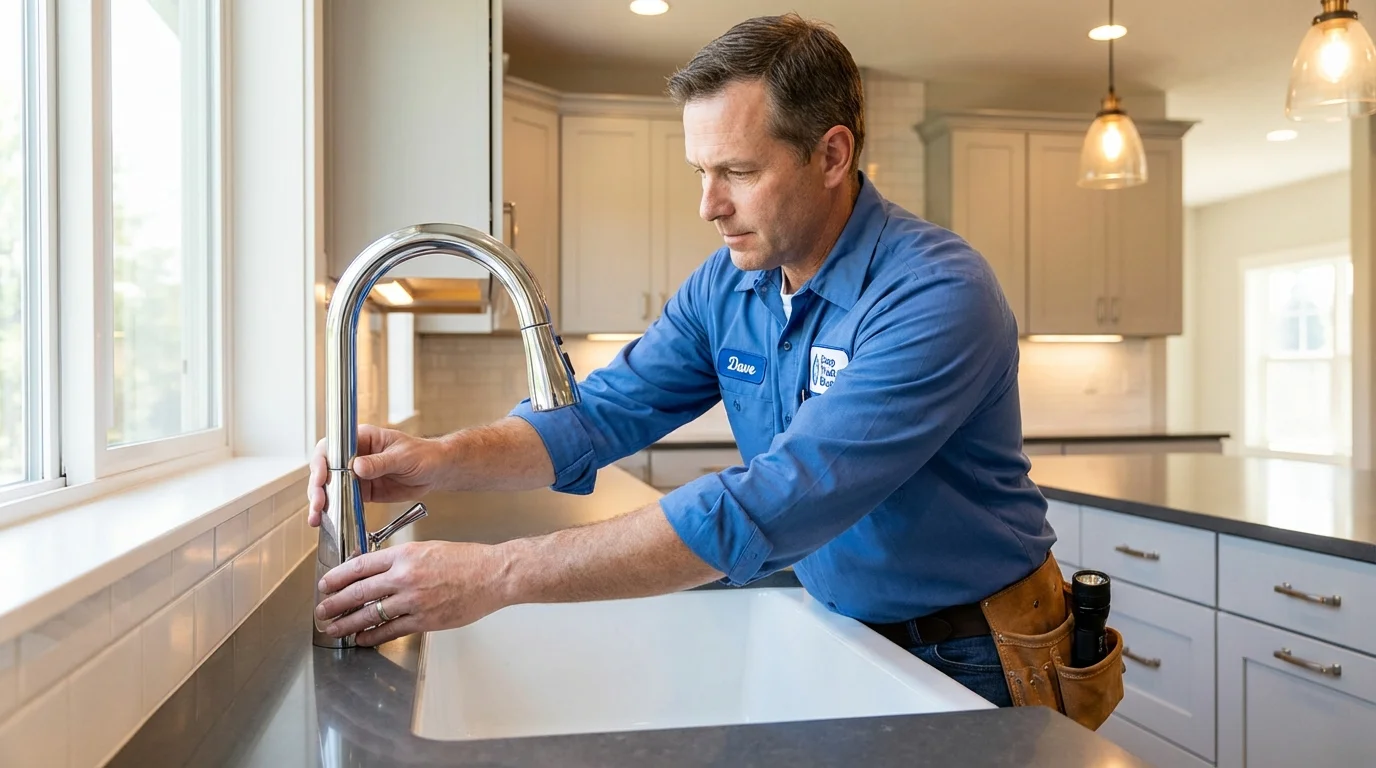 Kitchen faucet installation by Johns Plumbing LLC in Downey