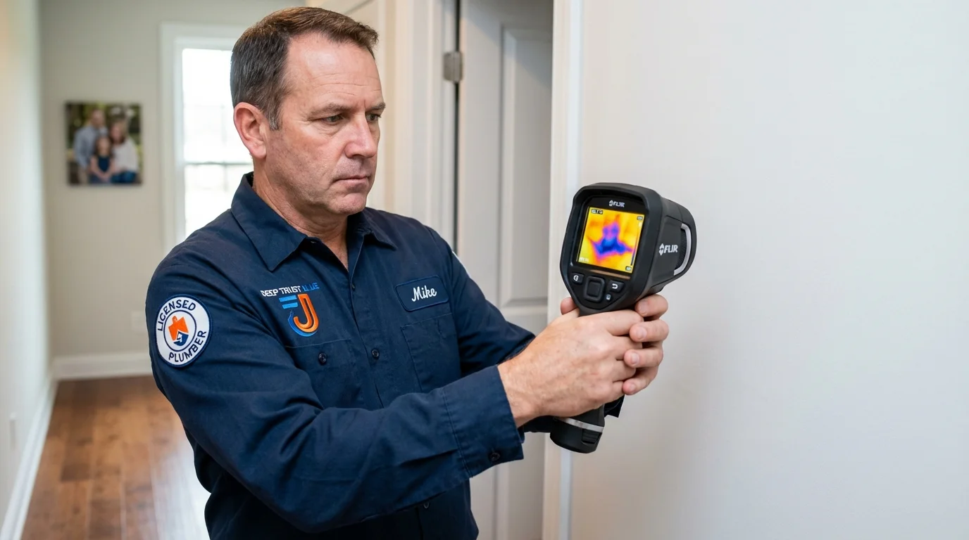 Thermal imaging leak detection by Johns Plumbing LLC in Downey